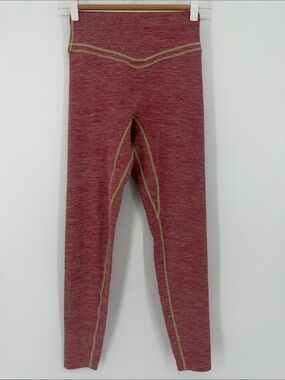Vitality Pink Marl High Rise Leggings Contrast Stitch Women’s Small